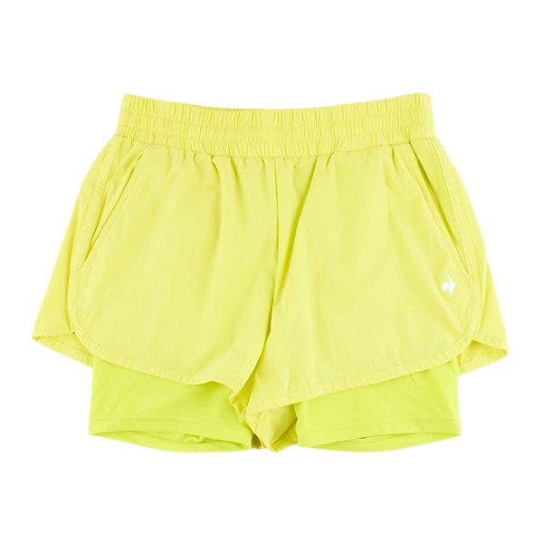 女性用ランニングレギンスインナーショートパンツ QQ222EPF41 LIM_P425273893