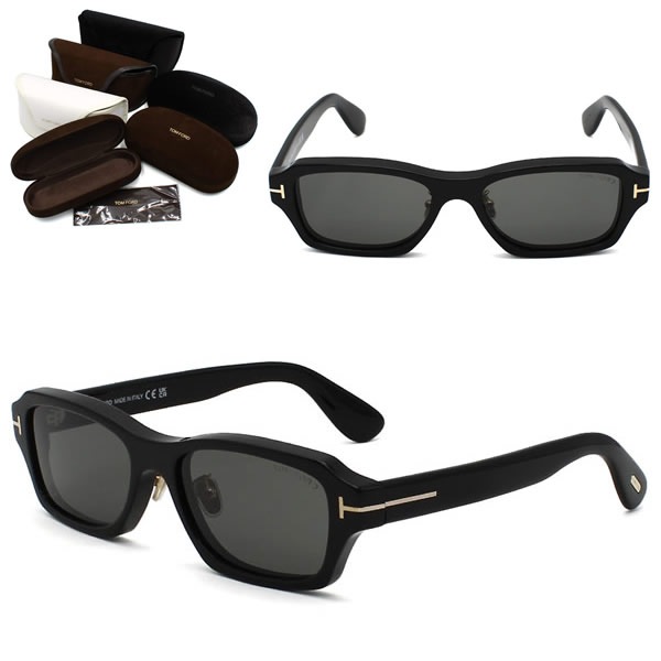 サングラス FT1351-D/S 01A 56 TF1351 サングラス EYEWEAR アジアンフィット ブラック グレー ユニセックス