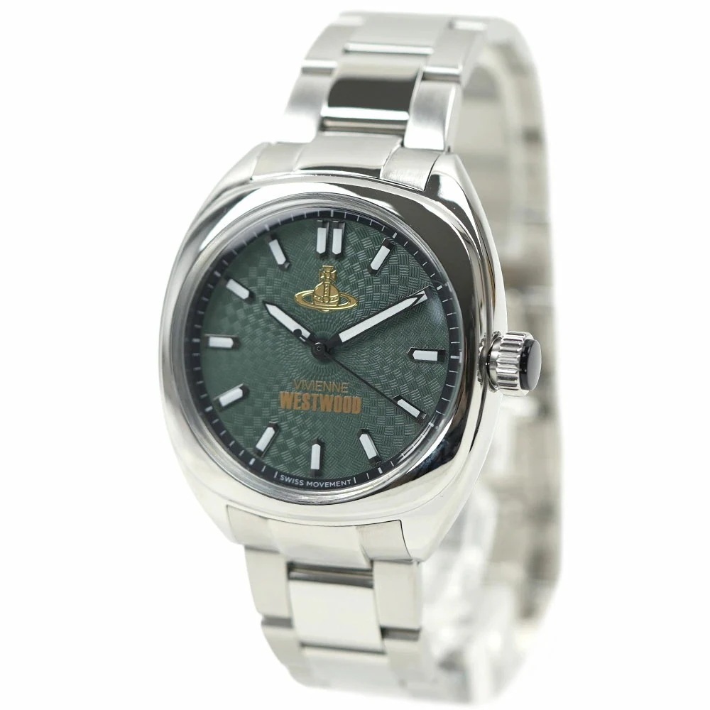 ヴィヴィアンウエストウッド 腕時計 メンズ シルバー グリーン Vivienne Westwood Redbridge VV300GRSL
