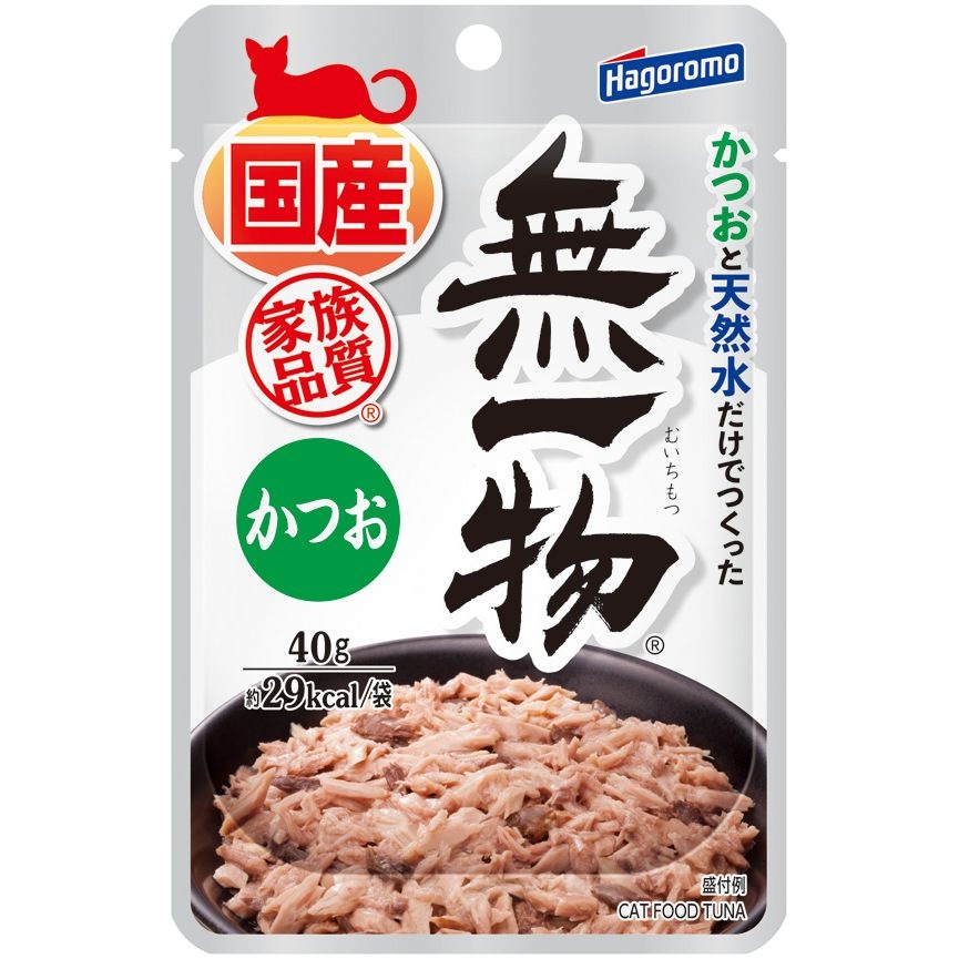 （まとめ買い）無一物パウチ かつお 40g 猫用フード [x36]