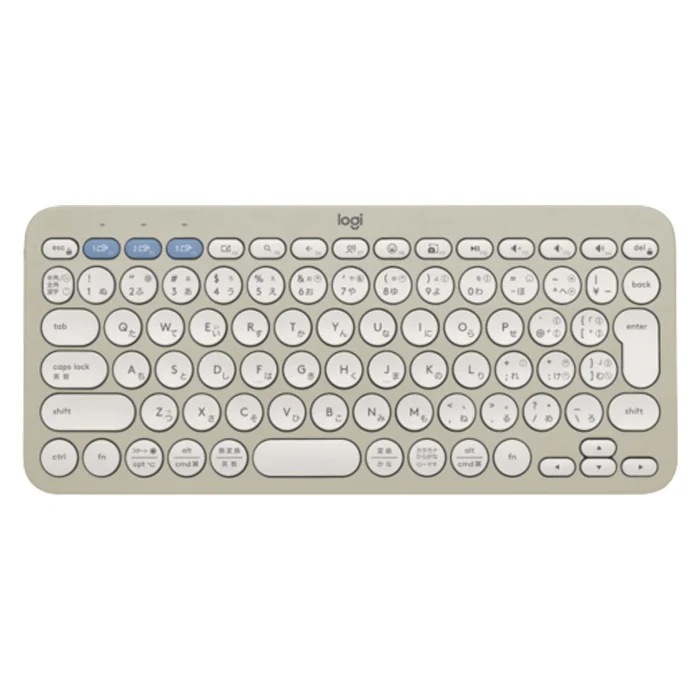 ワイヤレスキーボード K380s PEBBLE KEYS 2 K380SGY グレージュ