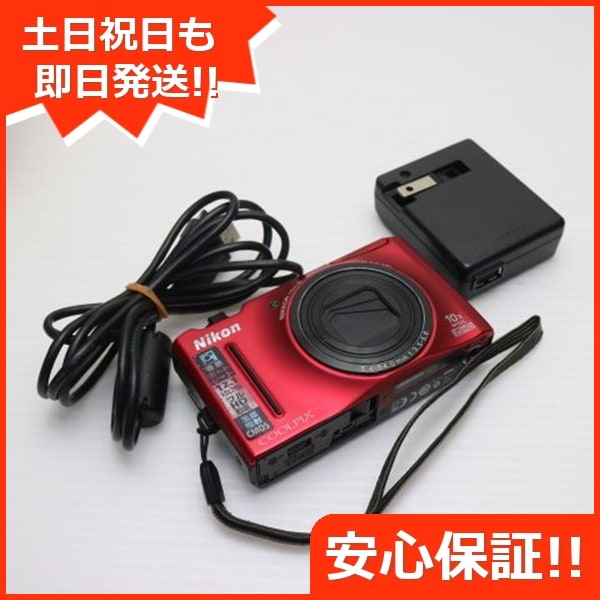 美品 COOLPIX S8100 フラッシュレッド Nikon デジカメ 69