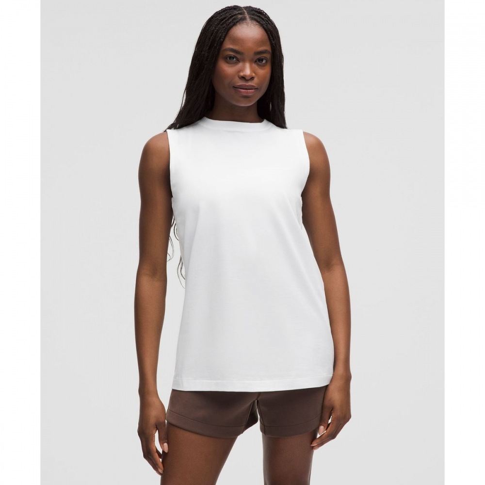 オールユアーズオーガニックコットンタンク-WHT