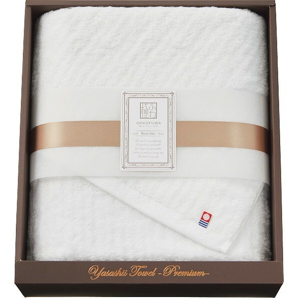 （ギフト）極ふわやさしいたおる ベーシックライン ロングバスタオル ホワイト