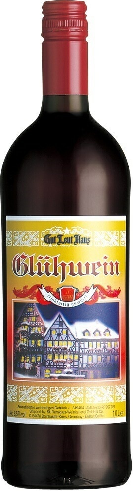 【送料無料】グートロイトハウス グリューワイン（ホットワイン）1L 1000ml6本[ドイツ/赤ワイン/甘口/ライトボディ/6本]【北海道沖縄県東北四国九州地方は必ず