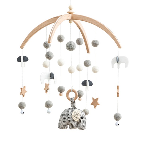 ホップル HOPPL ベビーメリーセット ホワイト ぞう BTL-BMH-WH-EL メーカー直送