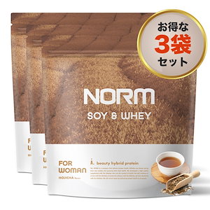 ソイ ホエイ 女性 ダイエット プロテイン 3袋 特許美容乳酸菌 イヌリン 植物由来甘味料 置き換えダイエット 低カロリー 低脂質 低糖質 ほうじ茶