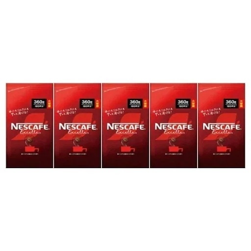 エクセラ 詰め替え 360g インスタントコーヒー 5個セット 賞味期限2027年4月