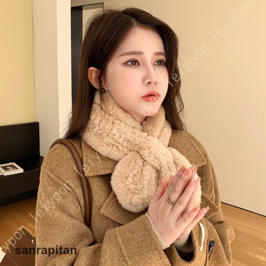 年末メガセール ファー マフラー エコファー モフモフ ティぺット ティペット ストール ファーティぺット レディース 秋冬 ふわふわ もこもこ モコモコ やわらか かわいいファー マフラー3枚購入で