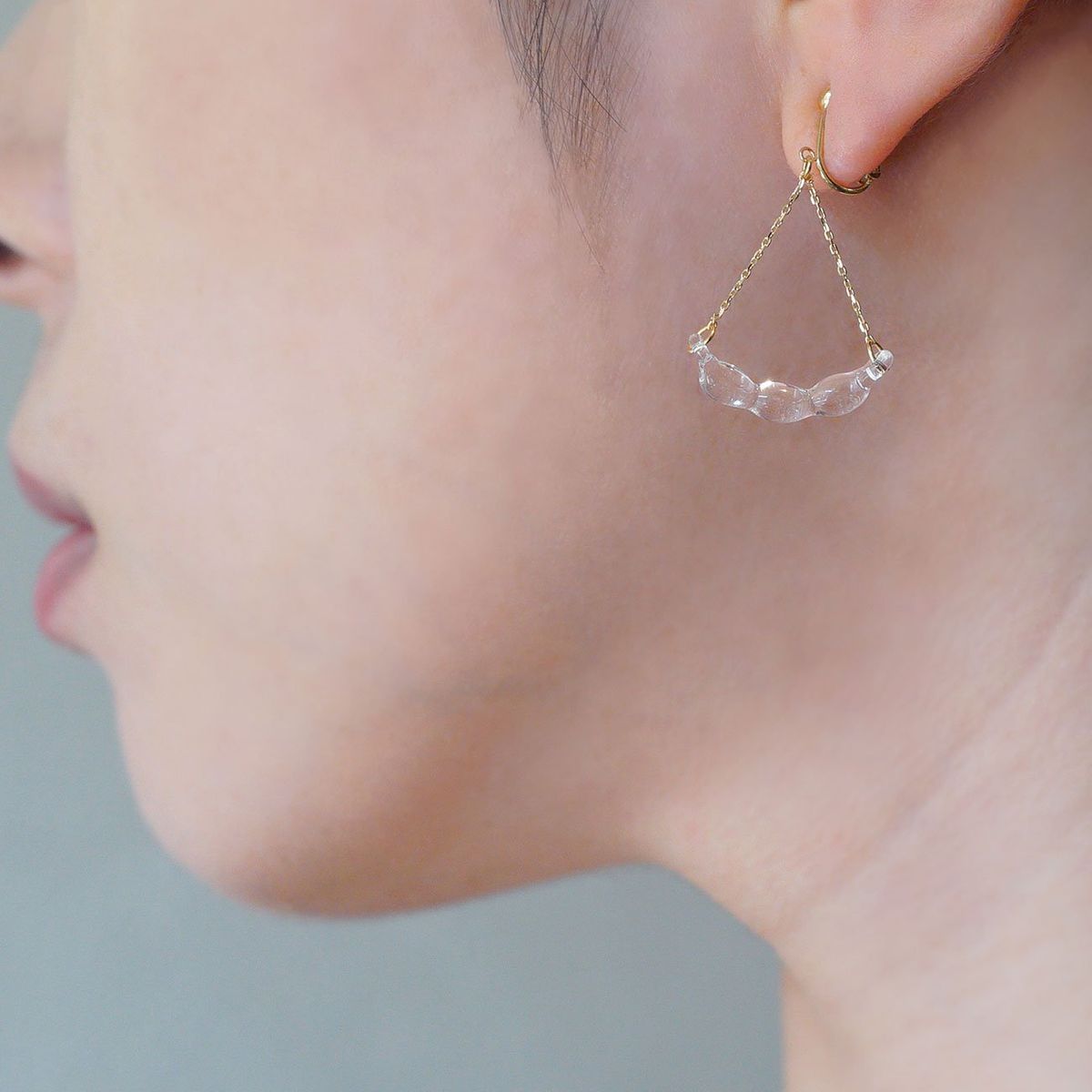 【公式ショップ】HARIO イヤリング　ワルツ　K18