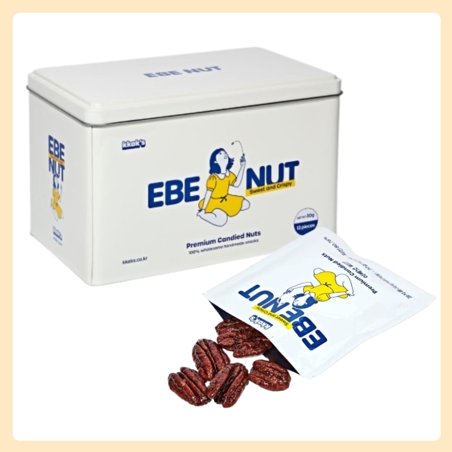 [プレゼントおすすめ] EBE NUT ピーカンナッツ/くるみ/ アーモンド 30g × 12パック ティーンケース 3種1択