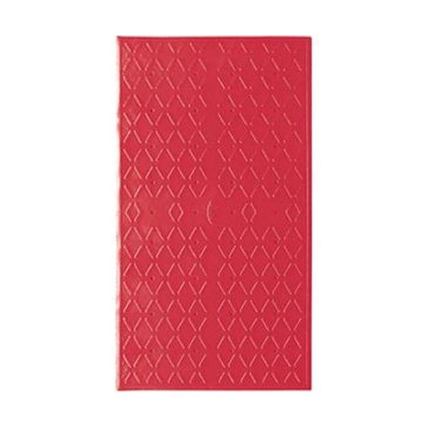 （まとめ）アロン化成 吸着すべり止めマット浴槽内用 M 3670cm レッド 535-458 1枚3セット