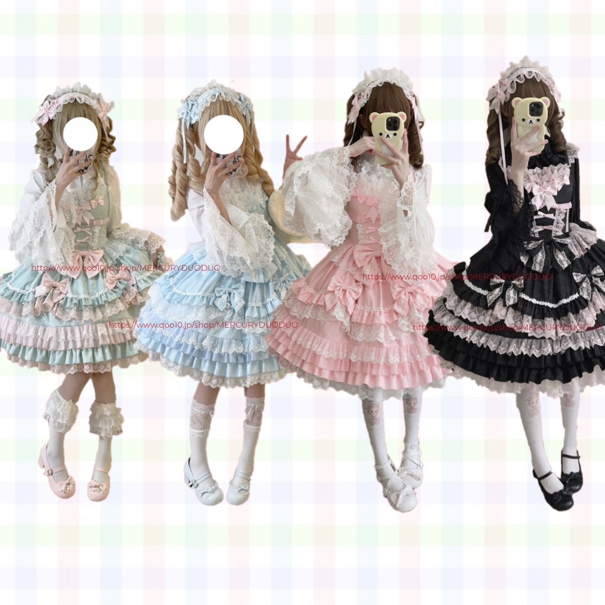 ロリータドレスロリータ ワンピースメイド服洋装古風改良コスプレロリータ春夏秋冬スカートワンピースメイド服洋装古風改良コスプレロリータハロウィンクリスマスコフレサンタコスプレ