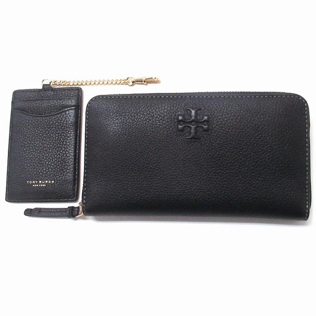 TORY BURCH トリバーチ アウトレット ティア レザー アコーディオン ジップ アラウンド ウォレット 長財布 IDカード付き 146471 001