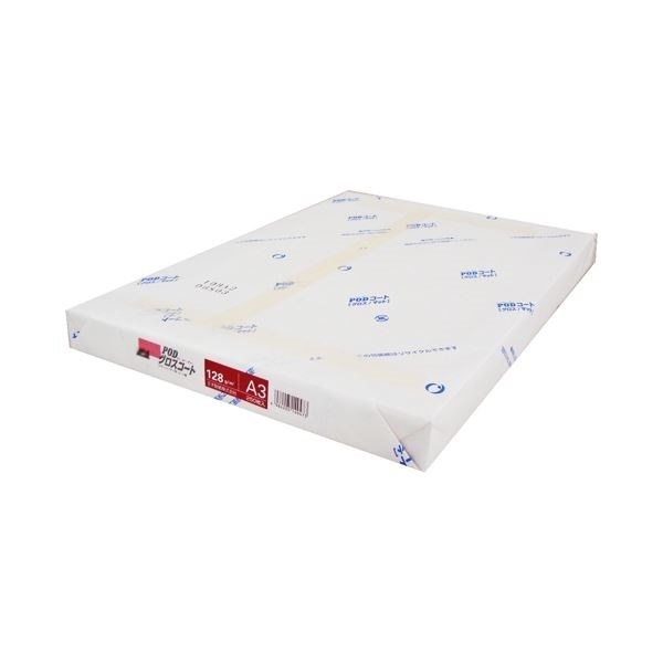 王子製紙 PODグロスコート紙A3 128g／m2 4冊 23,247円