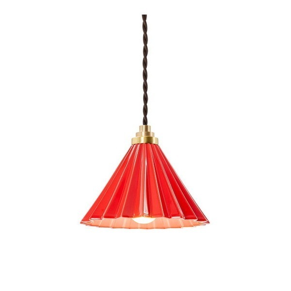 gram8 TC-1511-BR/RD DRIPPER LAMP ペンダントライト レッド ブラウンコード [LED電球付属] メーカー直送