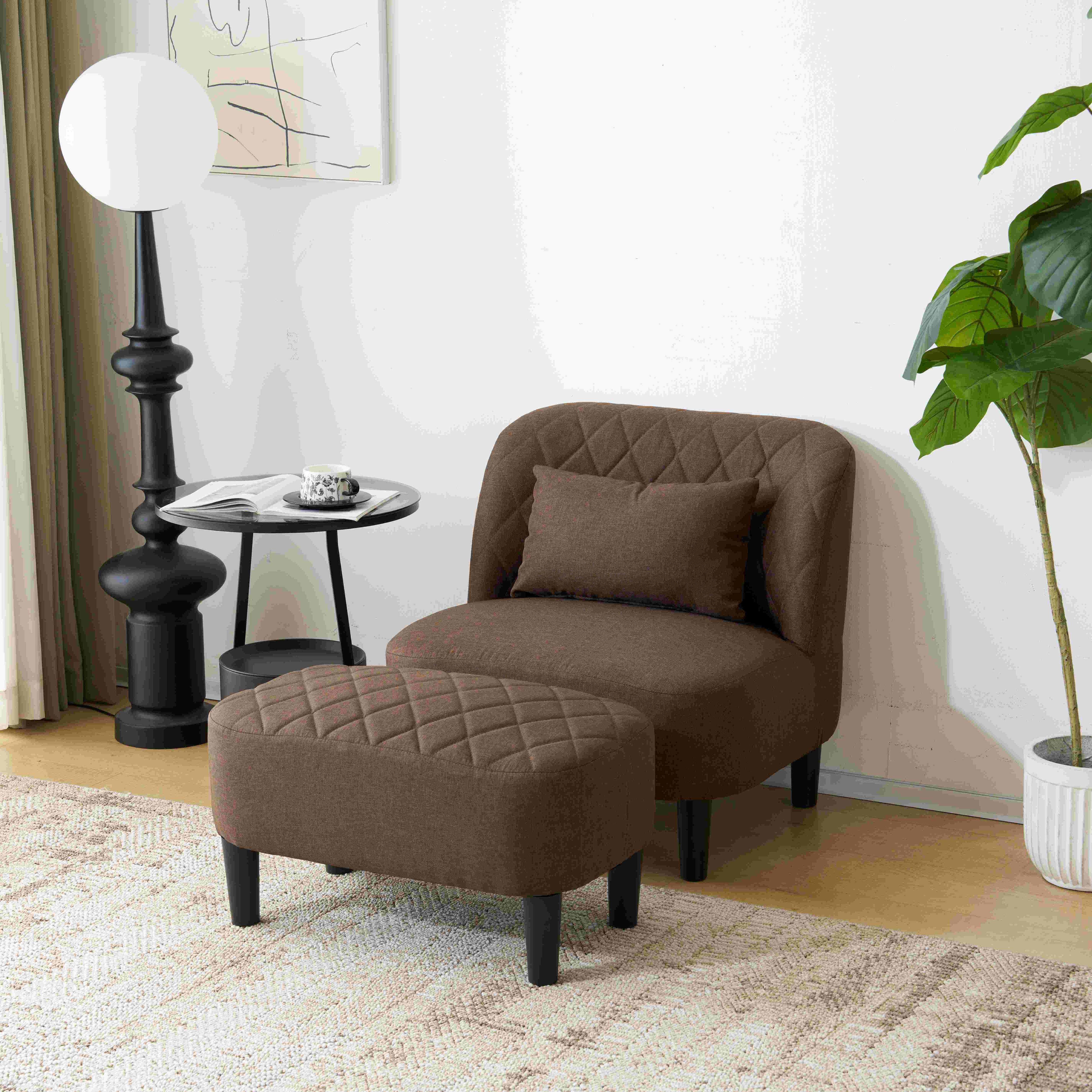 1人掛けソファ 人用 オットマン付き ソファベッド 背もたれ 座椅子 ライニングチェア 2タイプ 組み合わせ コンパクト 一人暮らし ダイニング 取り外し可能なカバー