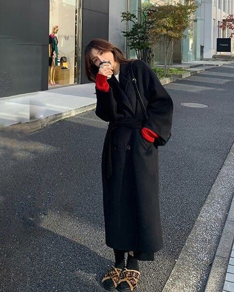 チェスターコート アウター レディース ロング丈 ロングコート ウエストマーク 赤 黒 大きいサイズ 小さいサイズ ウエストベルト シンプル きれいめ カジュアル 通勤 秋 冬 秋冬 20代 30代 16,292円