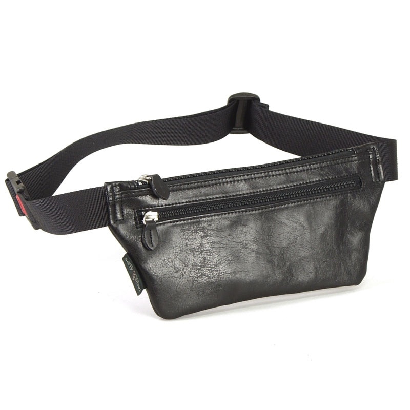 BLAZER CLUB マチなしウエストポーチ 軽量もみ 多用途 ポケット付 29cm 日本 豊岡製