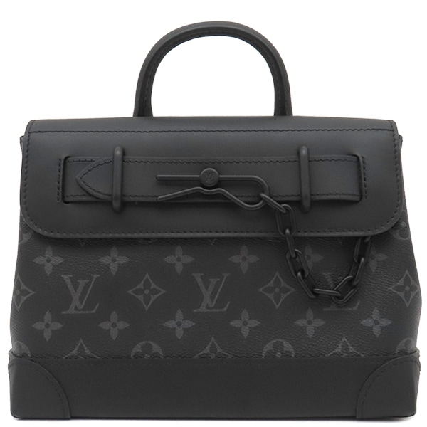 ルイヴィトン LOUIS VUITTON 2WAYバッグ スティーマー PM モノグラムエクリプスキャンバス ノワール ブラック金具 ショルダー ハンドバッグ 黒 M46953 RFID 【保存袋】【