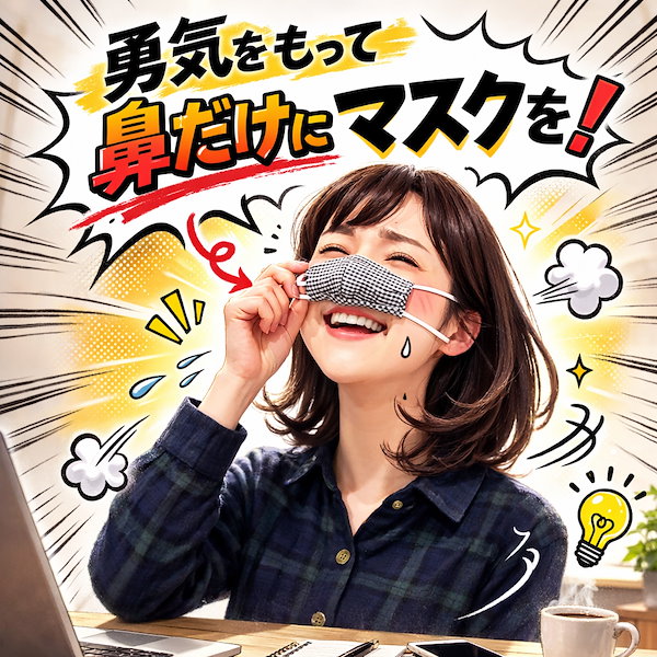 Qoo10] WAKASUGI 鼻だけマスク NEO