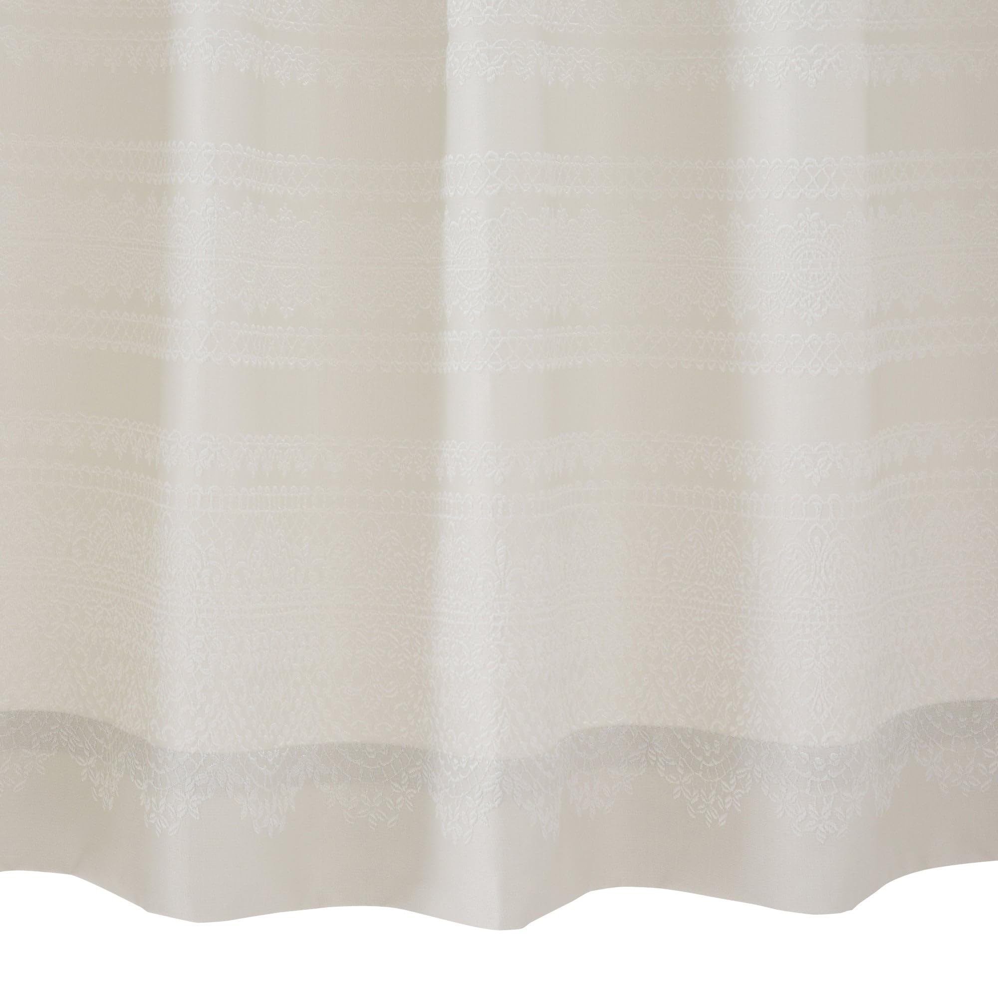 Francfranc フランフラン ファリー カーテン アイボリー H178×W100cm (ドレープ