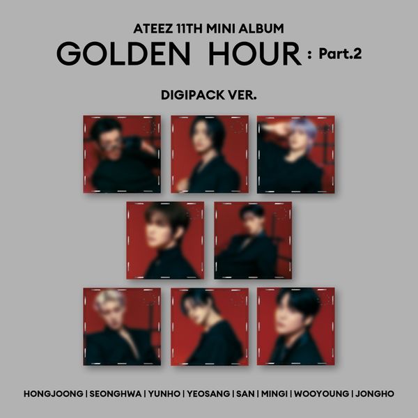 [8種セット] (Digipak ver.) ATEEZ [GOLDEN HOUR : Part.2] 11TH MINI ALBUM チャート反映 当店特典