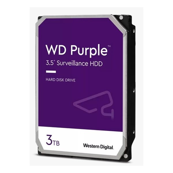 WD Purple監視システム用ハードディスクドライブ 3.5 HDD 3TB パープル WD33PURZ