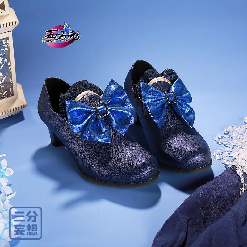 【新品販売 Q10最安値！】 ハロウィン 三分妄想　原神　コスプレ　フリーナ　水神　靴