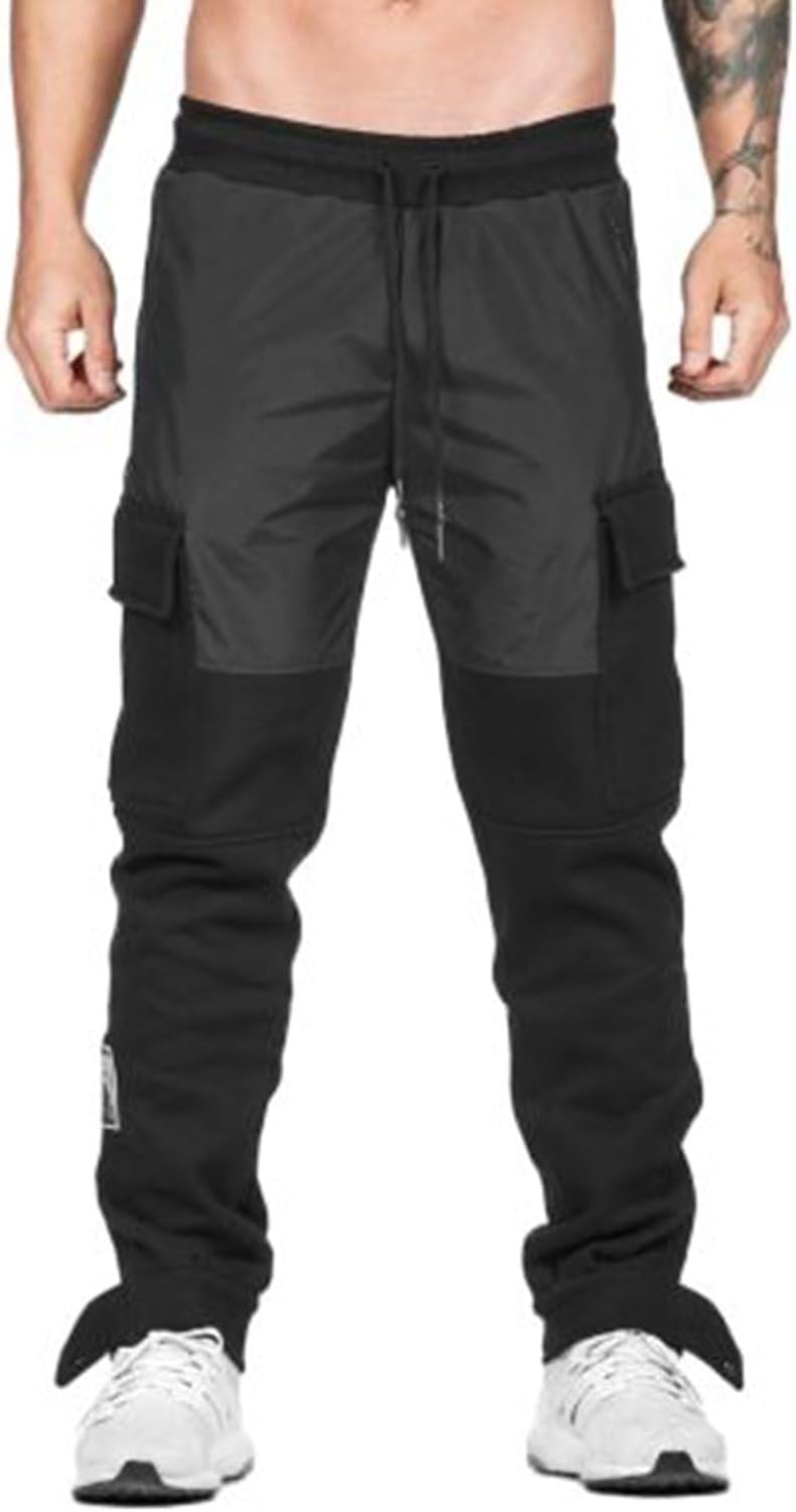 ジョガーパンツ ワークパンツ カーゴパンツ メンズ ウエストゴム ボタン付き スウェットパンツ テーパードパンツ 多機能 四季 伸縮性 かっこいい カジュアル ジョギング アウトドア