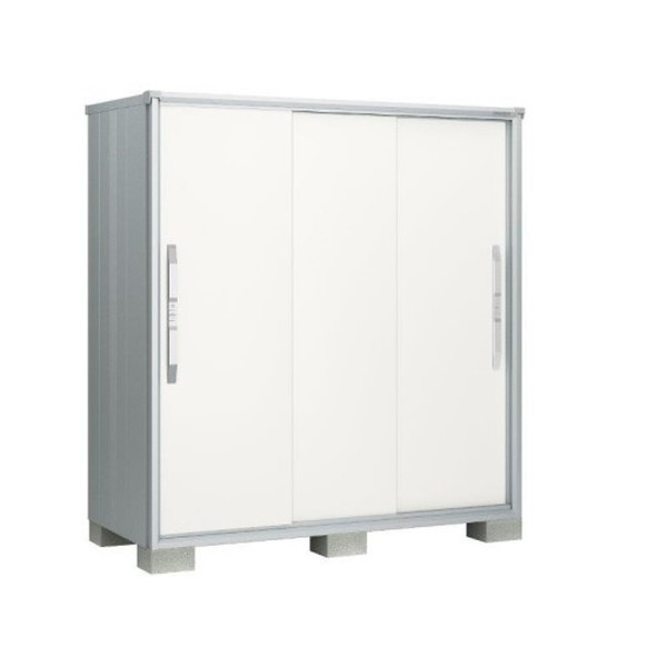 ヨドコウ ESF1205ATW ティントホワイト エスモ 小型物置 (3枚扉 1200×513×1914) 法人向け・配送のみ販売 メーカー直送