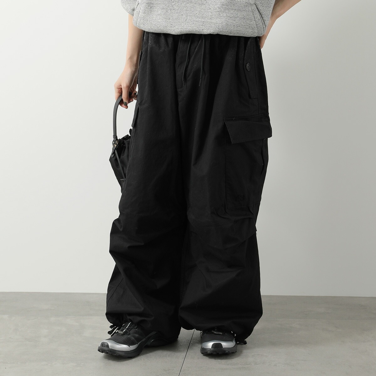 Y-3 ワイスリー カーゴパンツ UT TWILL CARGO PANTS ユーティリティー ツイル KE2311 レディース ワイド BLACK
