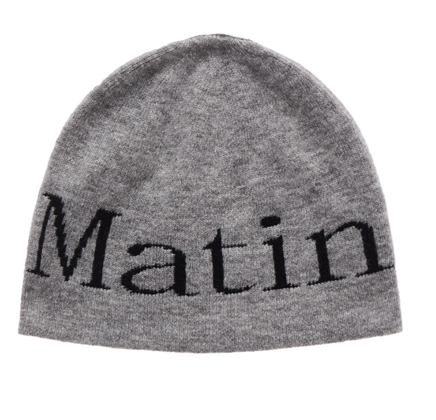 [マリンキム] LOGO JACQUARD SHORT BEANIE 3色