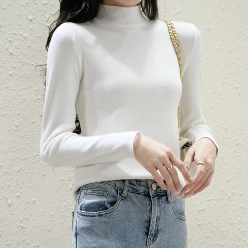 セーター レディース リブ ニット トップス 無地 秋冬 タイト シルエット ストレッチ カットソー Tシャツ きれいめ カジュアル 春 秋 冬 ハイネックニット ふんわり お出かけ プルオーバー お 7,764円