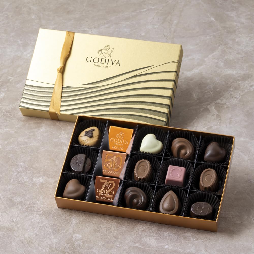 お歳暮 冬ギフト ゴディバ（GODIVA）ハート オブ ゴールド コレクション（15粒入）チョコレート（クリスマス ギフト スイーツ プレゼント）