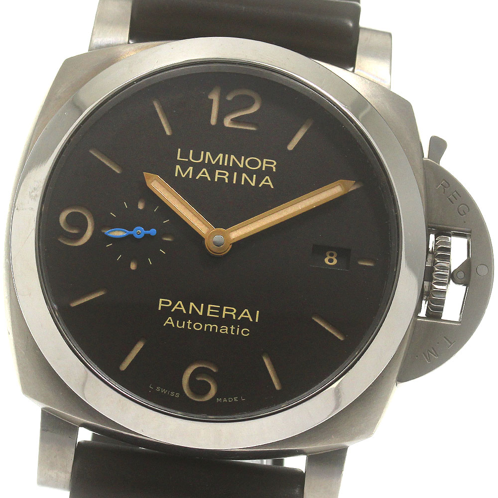 パネライ PANERAI PAM01351 ルミノールマリーナ 1950 3デイズ 裏スケルトン 自動巻き メンズ _849708【中古】