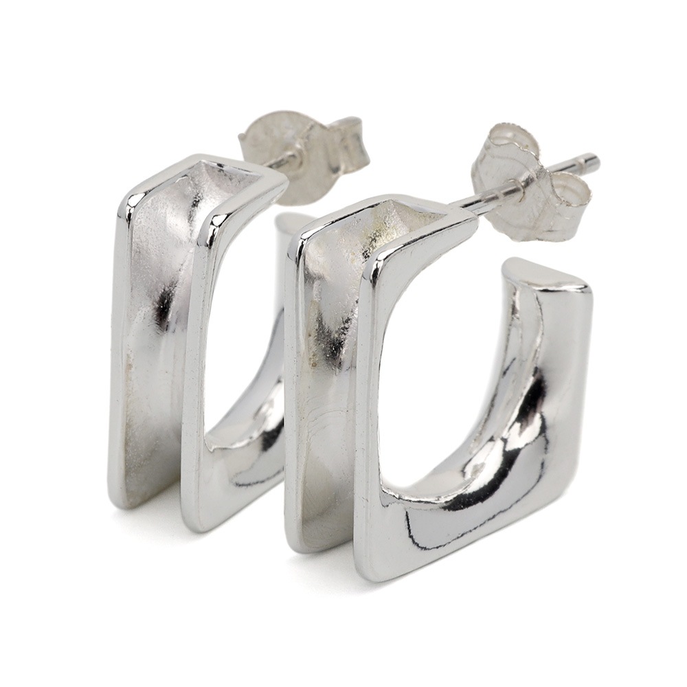 シルバー925 スクエアピアス [ce364] 6,098円