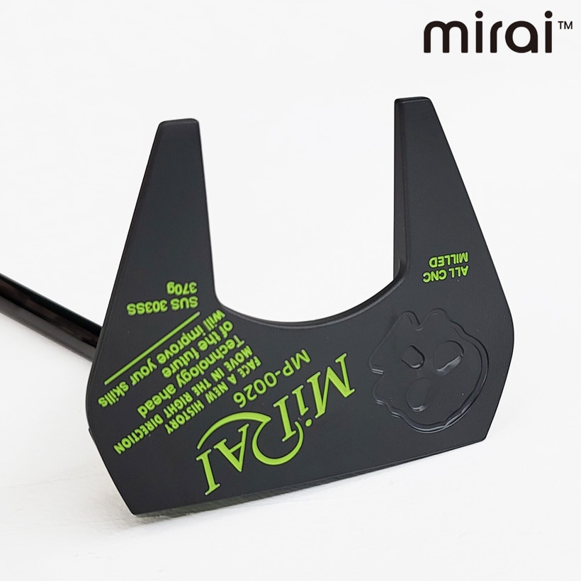 [本社] ミライゴルフMP0026 CNCミーリングパター単品 33インチ 34インチ ブラックブロンズ