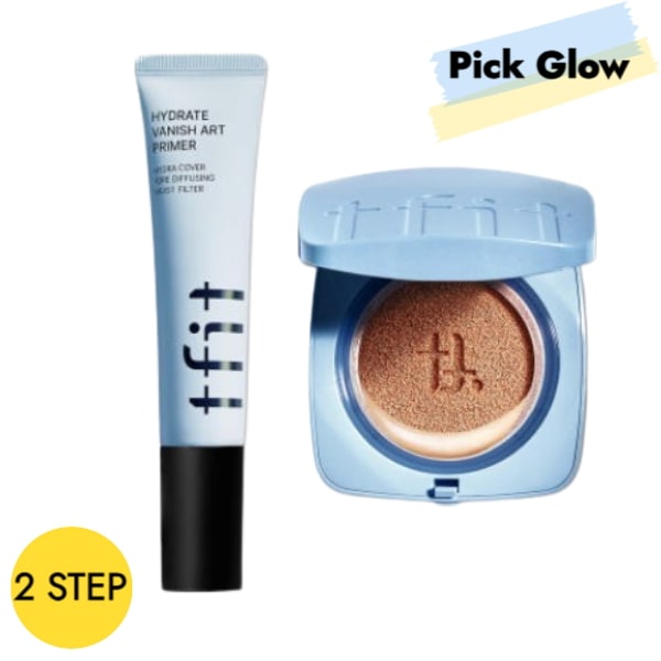 [2 STEP ] アイシーカバークッションEX12g+ハイドレート バニッシュ アートプライマー 30ml / クッションファンデ / 韓国 ファンデーション ファンデ トーンアップ下地 サン