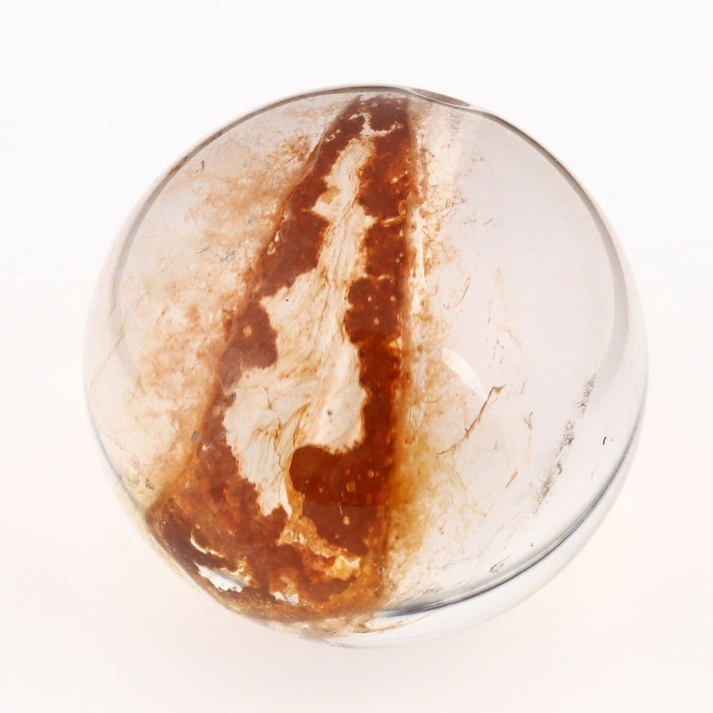 「1点もの 現品」 1粒売り 天然 オーラクォーツ ブラジル産 14mm パワーストーン バラ売り 天然石 パワーストーン ばら売り ビーズ 穴あき 1玉売り アクセサリー パ zz000122-zk