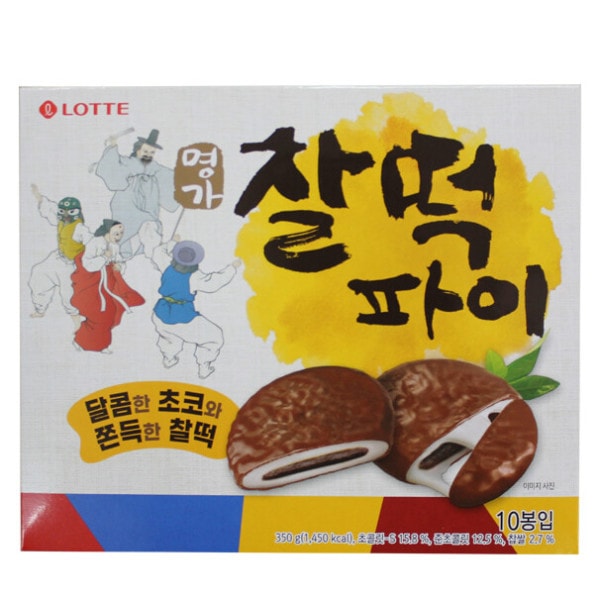 ロッテ 名家チャルトクパイ 350g (37.5gX10袋入) 8個入り BOX 6,080円