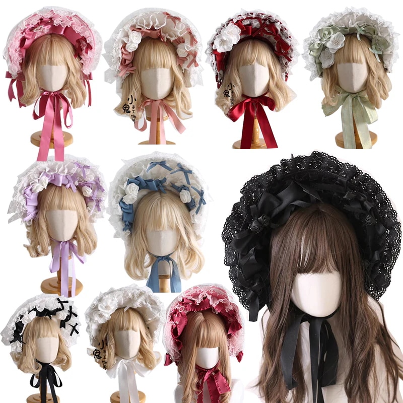 20色 ボンネットストローハット bntレースリボンフラットハット ボンネットリボンハット ゴージャスドールセンス ボンネット ビーニーハット フラワーウェディングモデル レースリボン ケーキハット