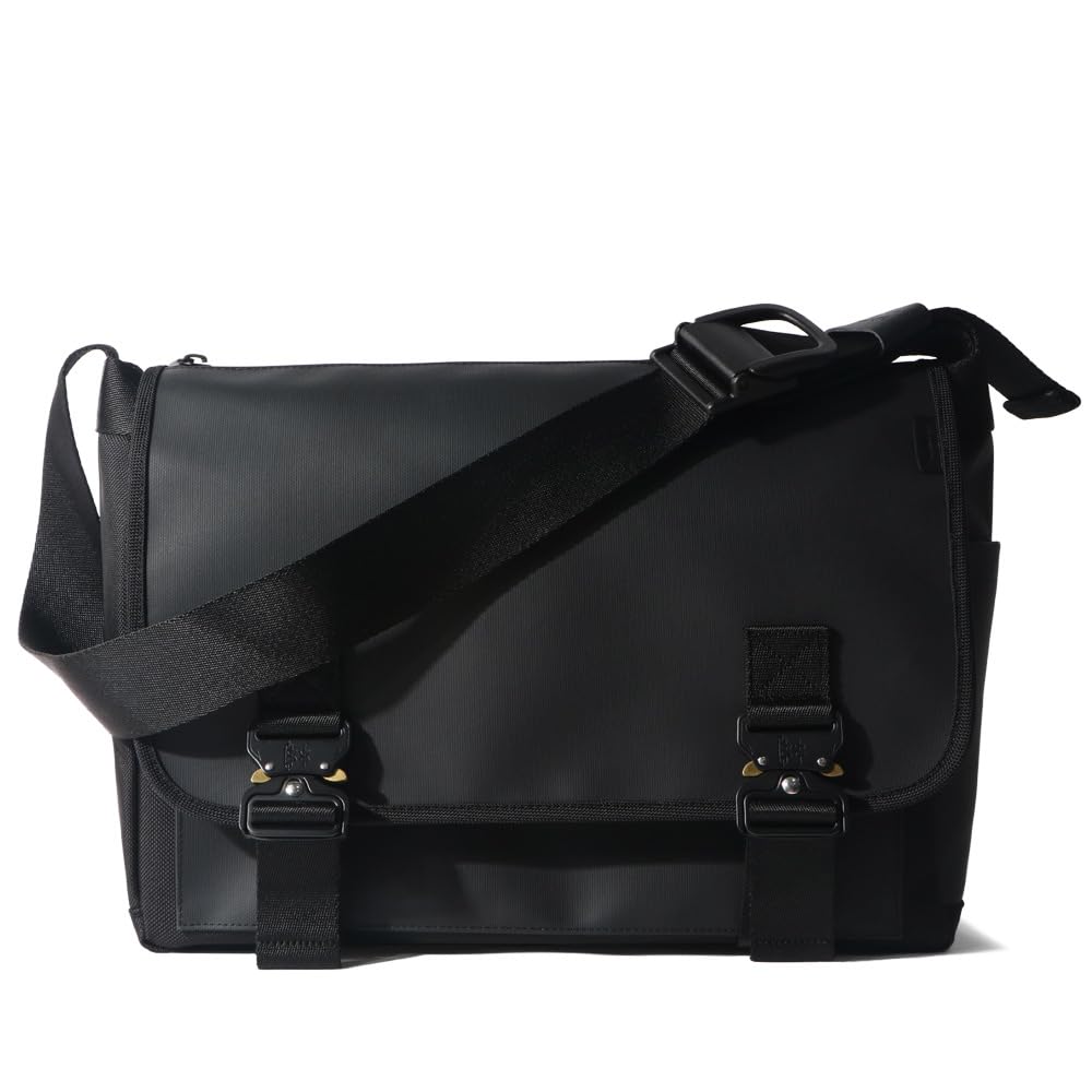 Edith Messenger Bag [BLACK] 韓国 男女共用 外出用 デート 贈り物 韓流 中学生 高校生 新学期 デイリー カジュアル 人気