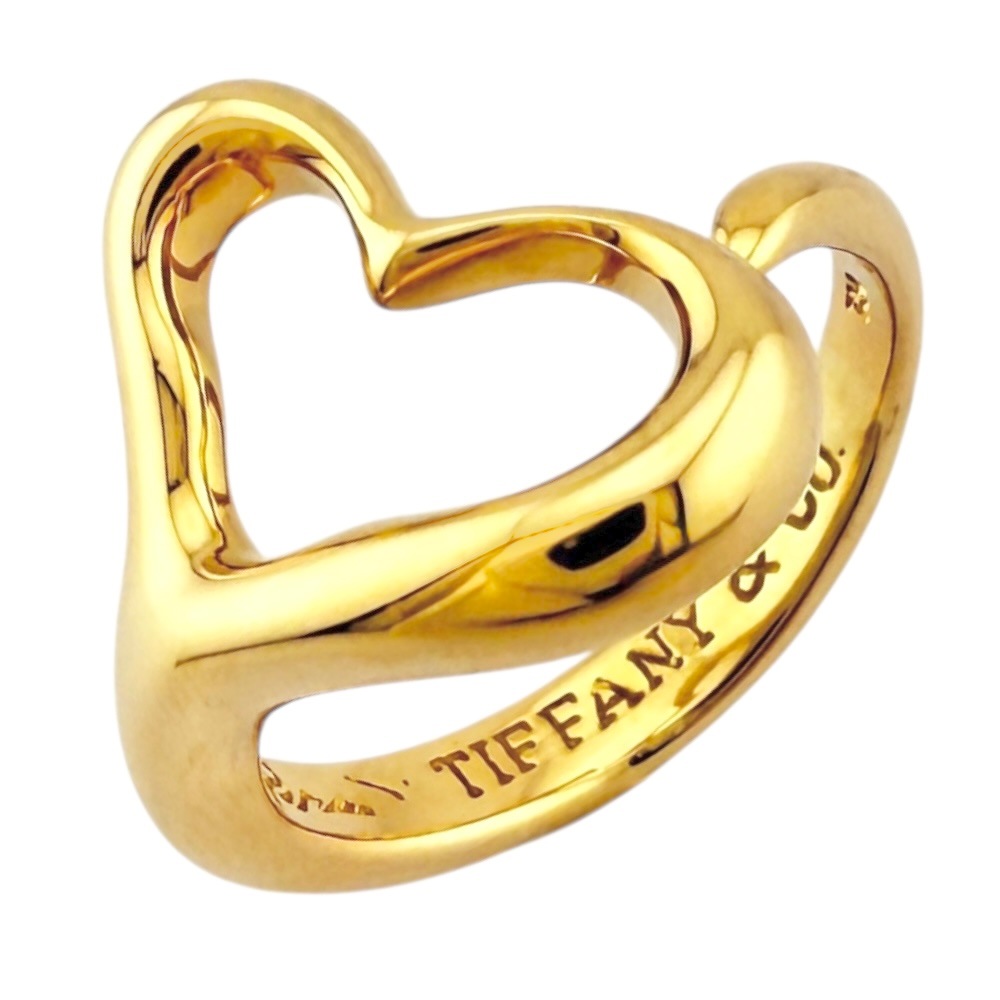 ハート リング 指輪 11.5号 18金 K18イエローゴールド 中古 美品 108,900円