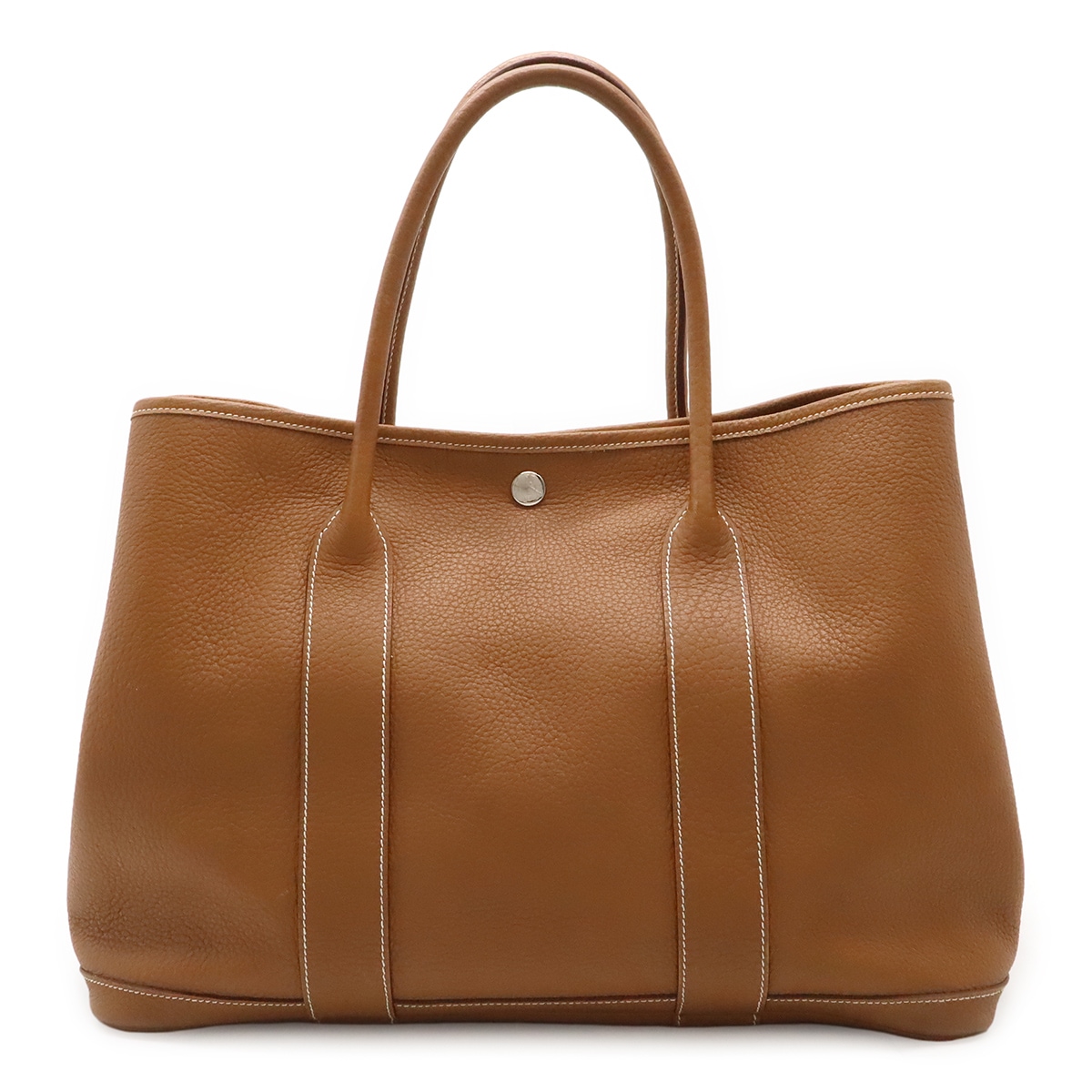 ガーデンパーティPM トートバッグ ハンドバッグ ネゴンダ レザー ゴールド キャメル シルバー金具 L刻