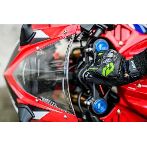 山城(yamashiro) IDEAL アイディール バイク用 グローブ メッシュグローブ 春夏モデル ID-010 SHARP (シャープ) ライム グリーン Mサイズ ID010L.GR/M 送料