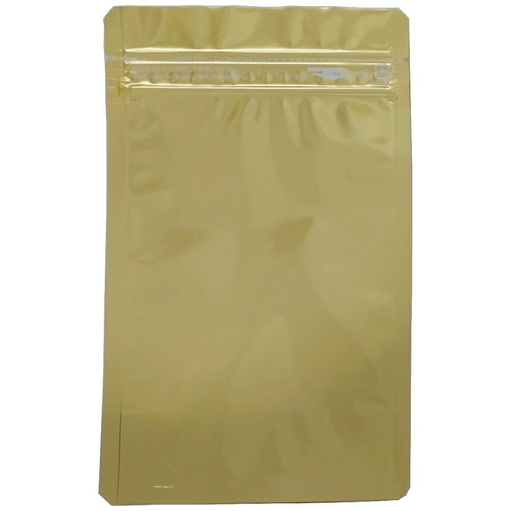 ラミジップ　AL-1216GD　アルミカラースタンドタイプ　32＋160×120（35）mm　ゴールド（金）　50枚×24袋ケース販売お徳用【メーカー直送】