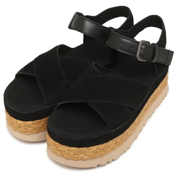 厚底 サンダル オーブレイ アンクル ストラップ プラットフォーム ブラック レディース 1167471 BLK 14,652円