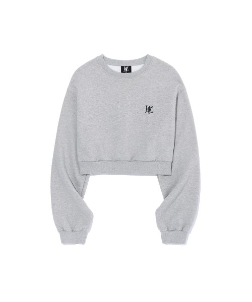 Signature crop sweatshirt - GREY