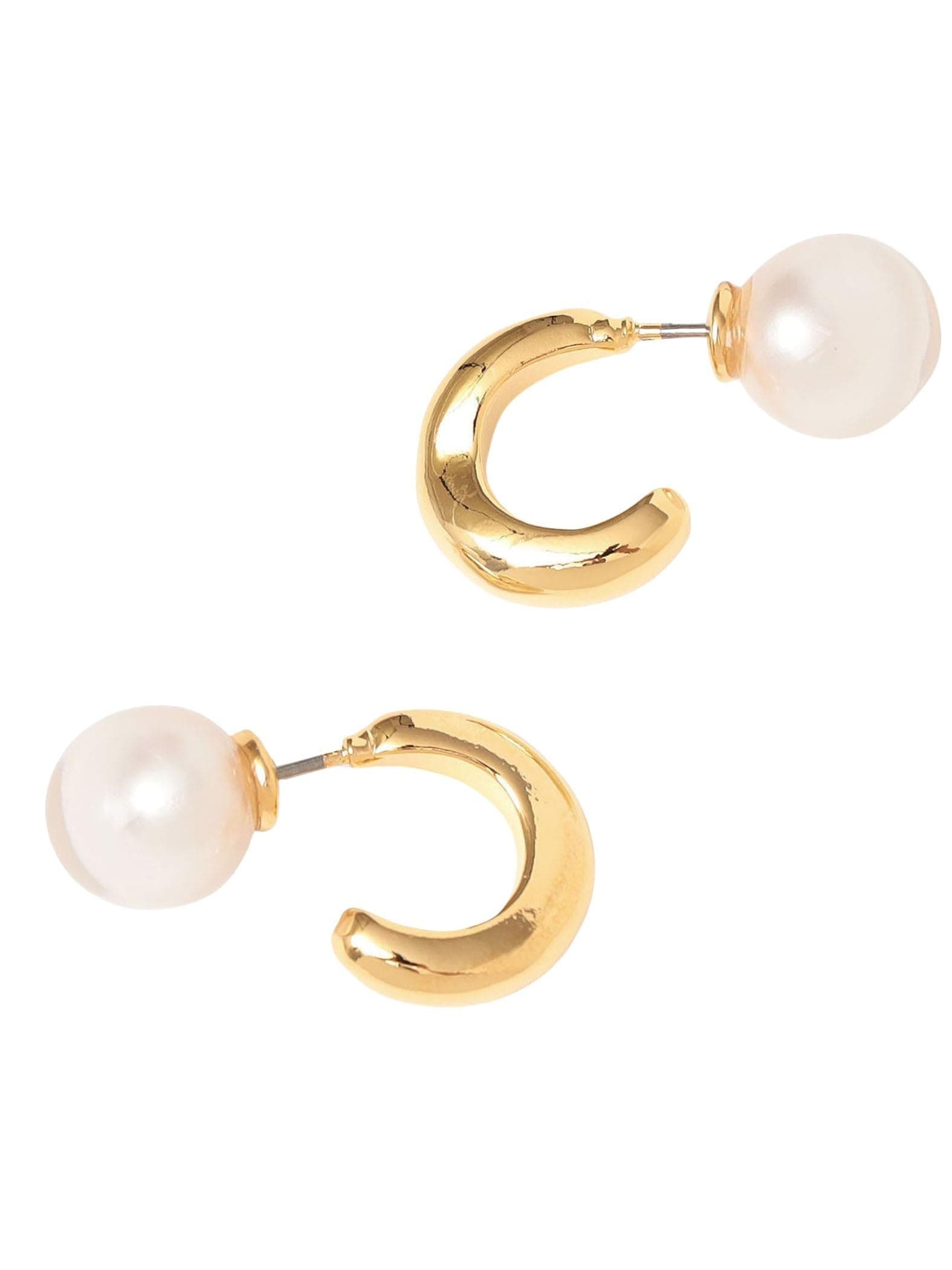 [シップス フォー ウィメン] スカーフ フープ 封入 パール モチーフ キャッチ ピアス レディース 319100603 ゴールド ONE SIZE